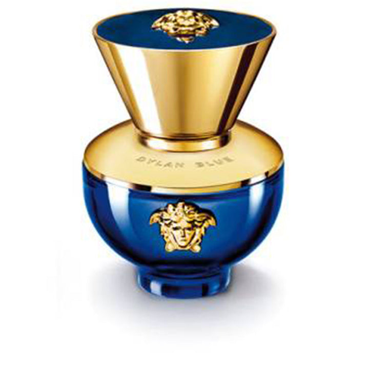 100 ml sculpted perfume bottle with gilt Medusa detail, floral-fruity fragrance